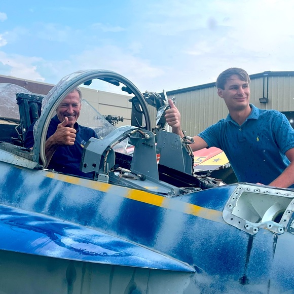 Beautiful luggage tag made from a real F-18 Blue Angel jet - by TransportTags! - Picture 5 of 6